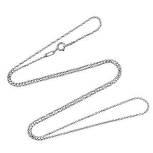 Estate Sterling Silver 925 1.1mm Ball Link Chain Necklace 20"
